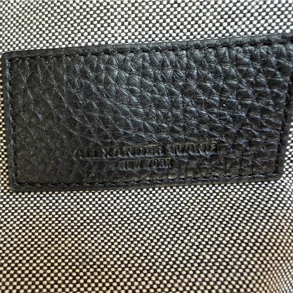 Alexander Wang purse bag in black pebbled leather with rose gold studs - Picture 12 of 16